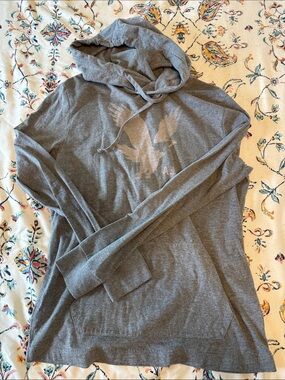 AE Lightweight Gray Hooded Pullover